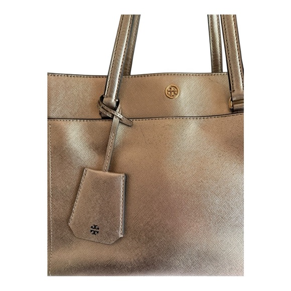 Tory Burch ~Rose Gold Tote~ Pre-Owned - Picture 3 of 10
